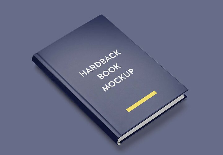Free Hardback Book Mockup Psd 1