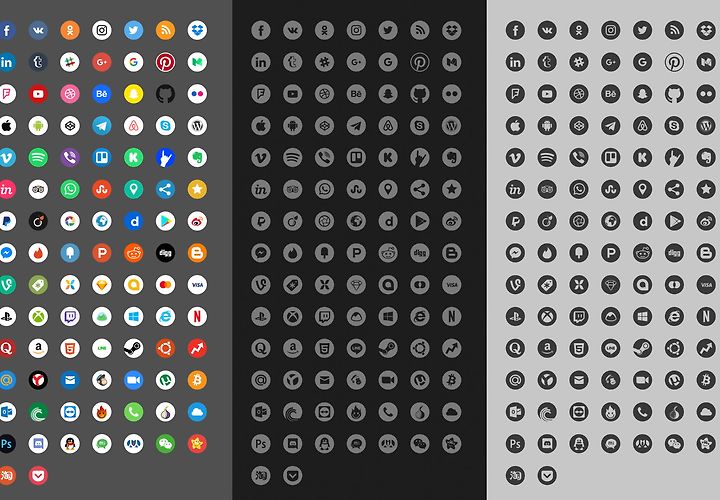 100 Free Social Media Icons 1