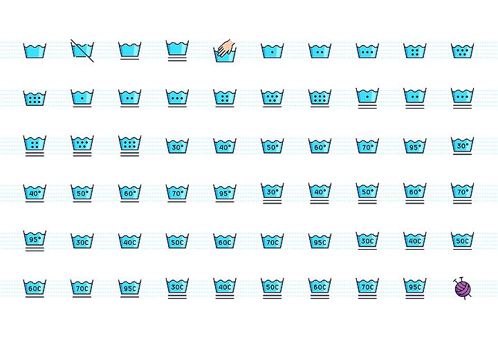 120 Free Laundry Color Icons Ai 1