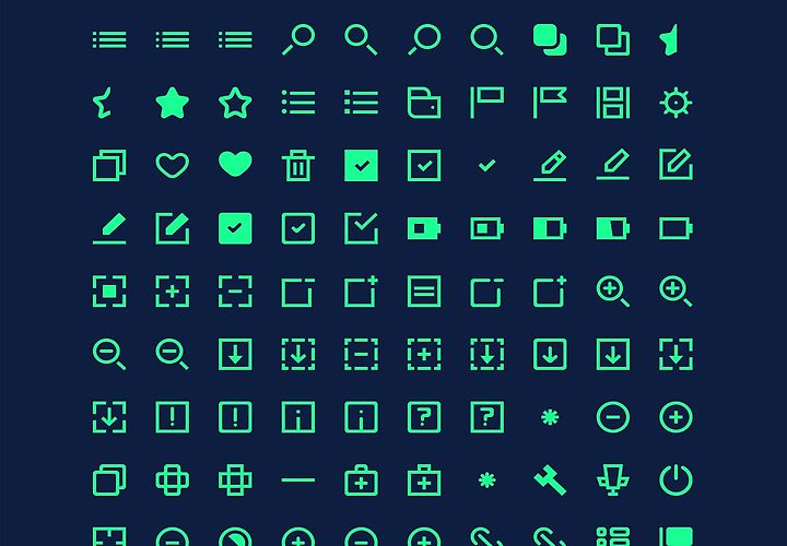 1800 Free Minimal Icons Pack 1