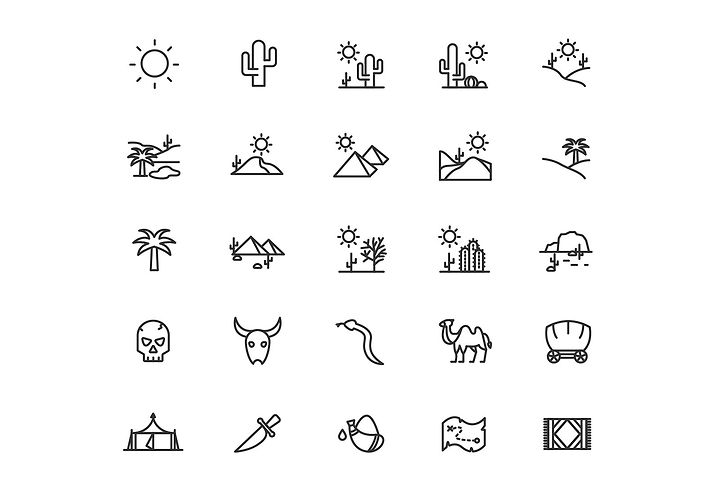 25 Free Desert Icons 1