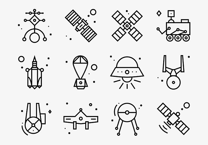 36 Space Iconography Icons 1