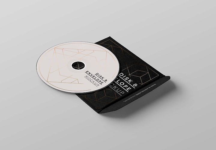 3900 2free Cd Disk Sleeve Mockup Psd 1