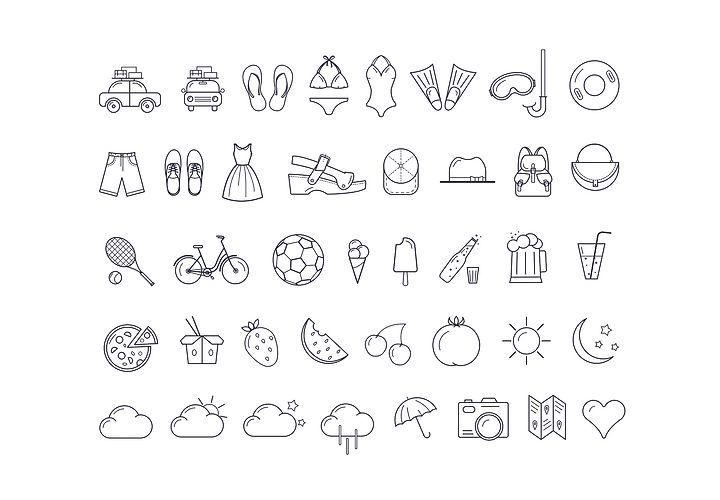 40 Free Summer Icons Psd Ai 1