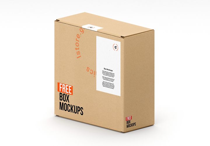 7 Free Box Mockups Photoshop Psd 1