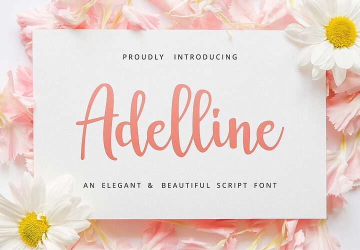 Adelline Script Font 1