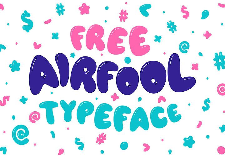 Airfool Balloon Style Free Font 1