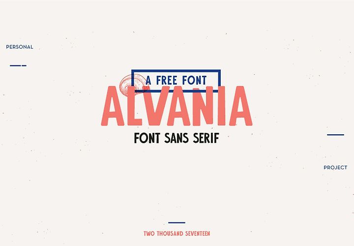 Alvania Free Typeface 1