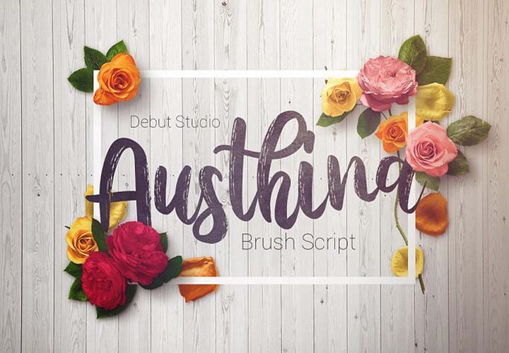 Austhina Brush Font 1