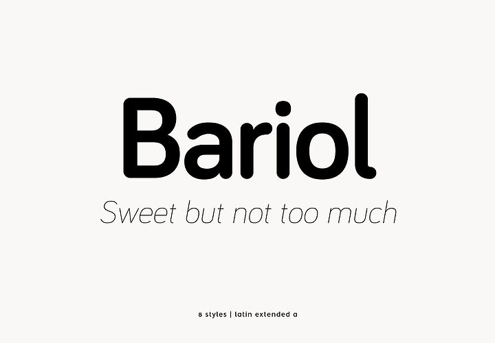 Bariol Condensed Rounded Font 1