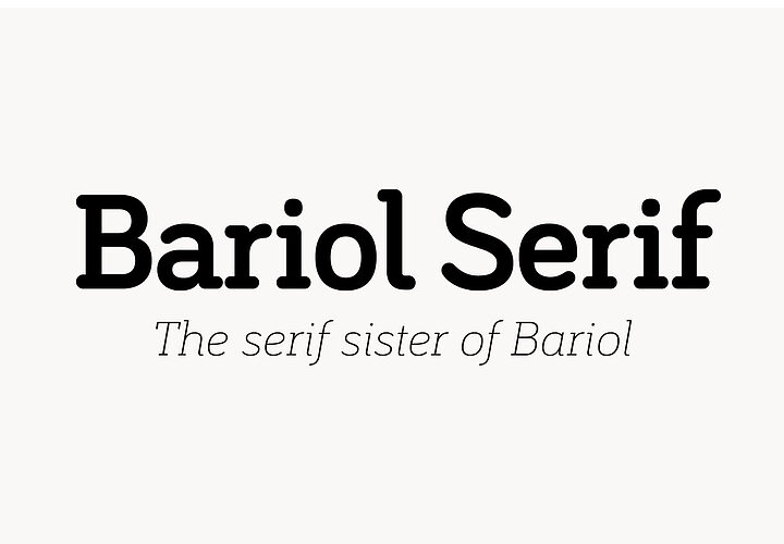 Bariol Serif Modern Typeface 1