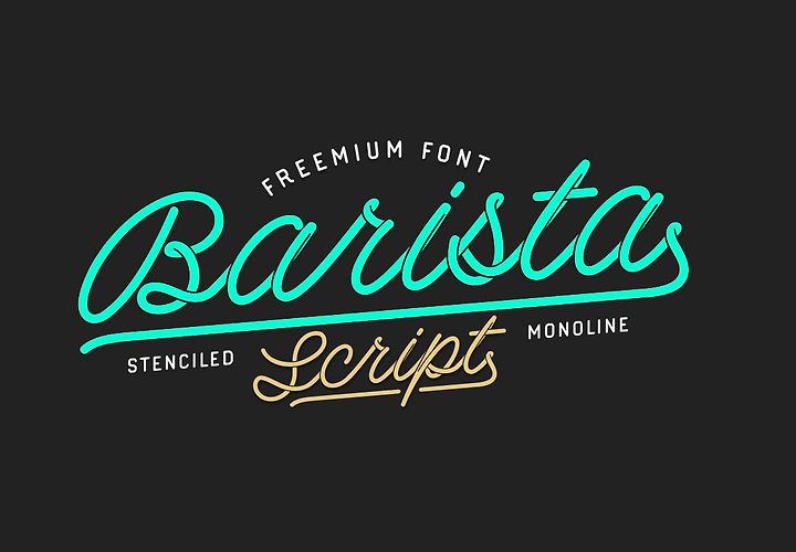 Barista Script Free Font 1