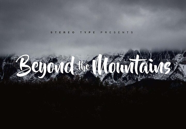 Beyond The Mountains Font 1
