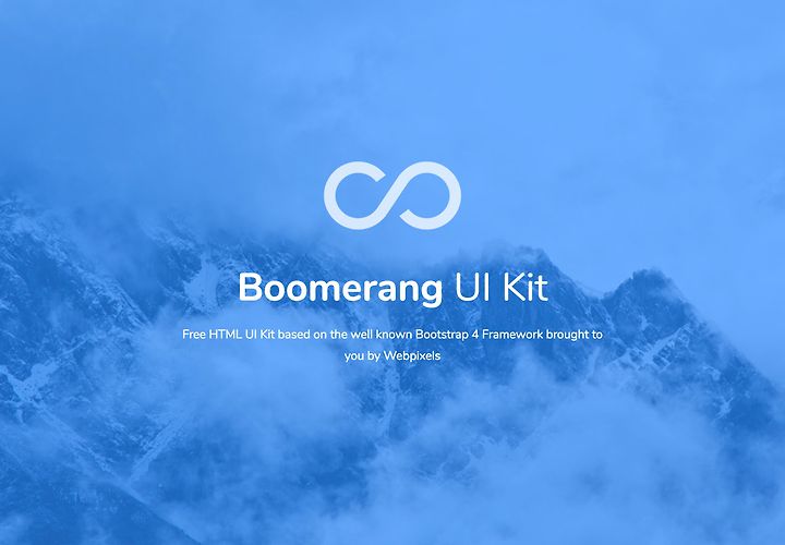 Boomerang Free Html Bootstrap Ui Kit 1