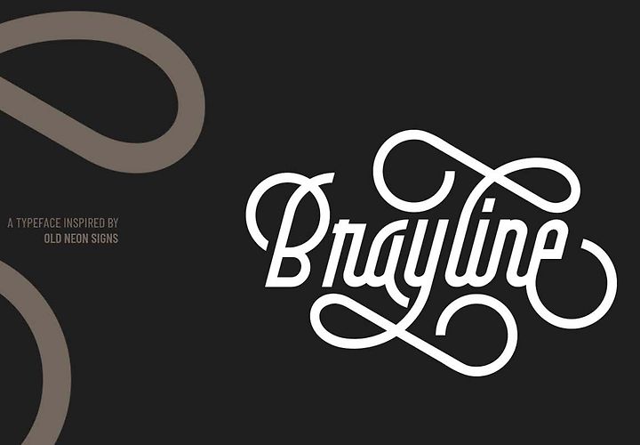 Brayline Monline Free Font 1