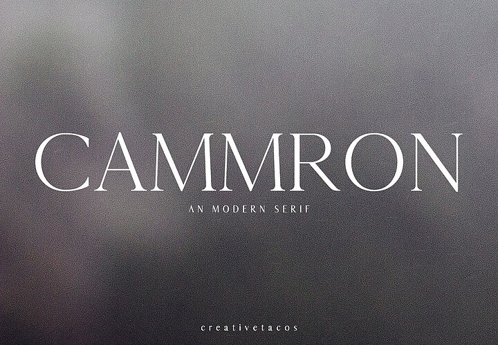Cammron Serif Font 1
