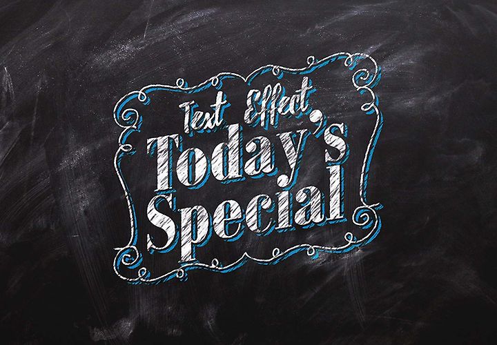 Chalkboard Text Effect Psd 1