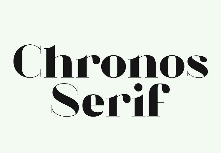 Chronos Serif Font 1