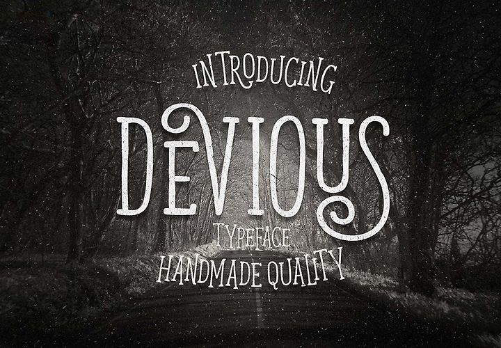 Devious Retro Typeface 1