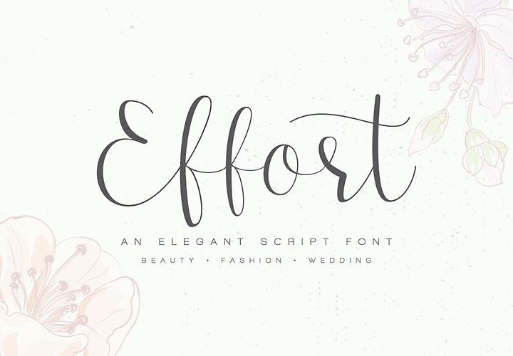 Effort Calligraphy Font 1