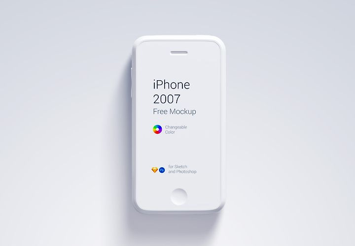 First Generation Iphone Mockup Psd 1