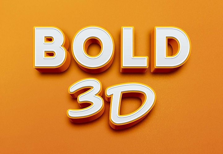 Free 3d Text Effect Psd 1