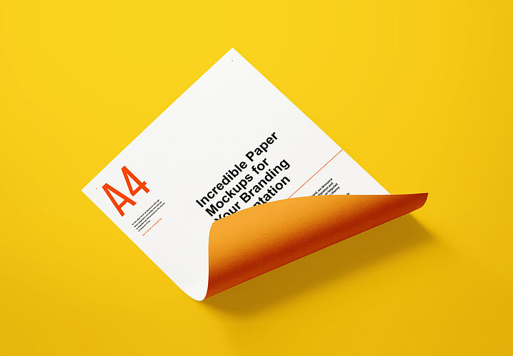 Free A4 Paper Letter Mockup Psd 1