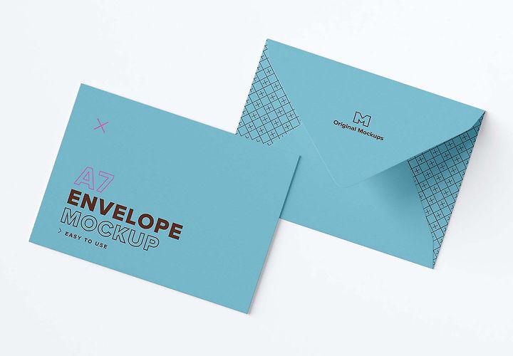 Free A7 Envelope Mockup Psd 1