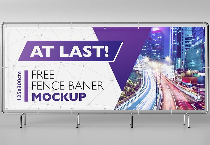 Free Banner Mockup Psd 1