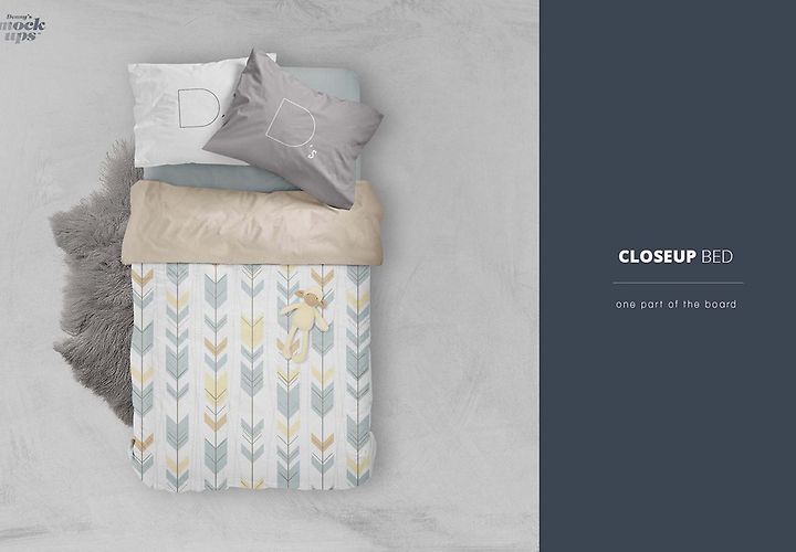 Free Bed Linen Mockup Psd 1