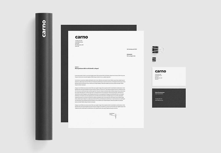 Free Black And White Stationery Mockup Psd 1