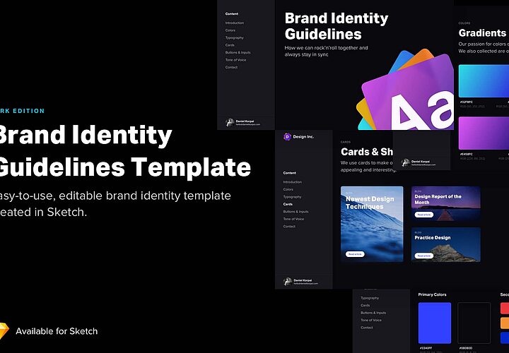 Free Brand Identity Guidelines Template Sketch 1