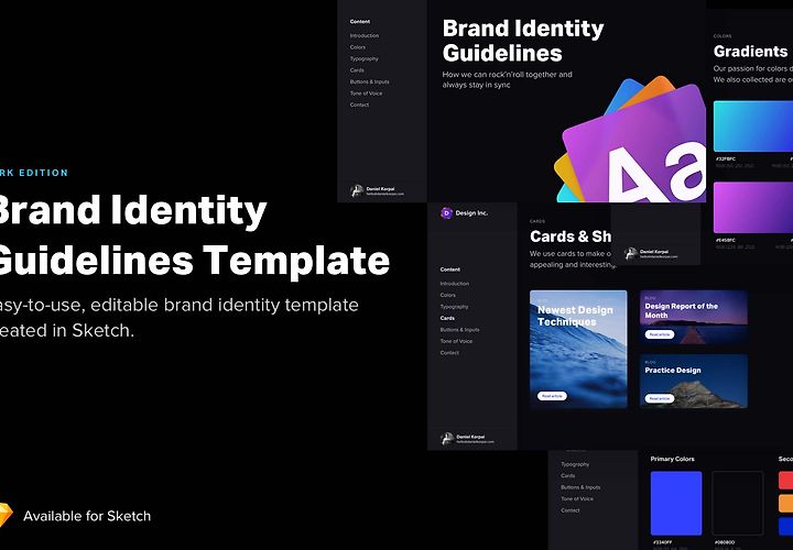 Free Brand Identity Guidelines Template Sketch 1