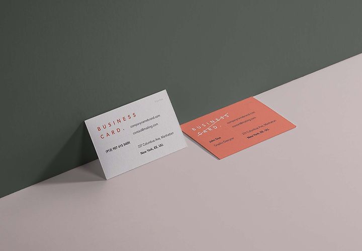 Free Business Card Branding Mockup Psd 1