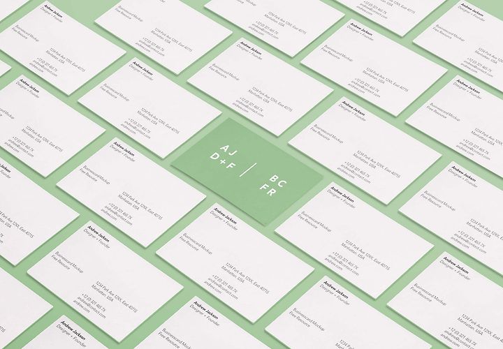 Free Business Cards Mockup Psd 1