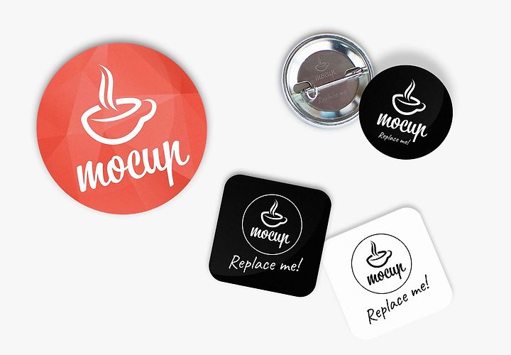 Free Button Badge Mockup Psd 1