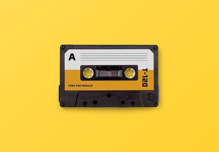 Free Cassette Tape Mockup 1