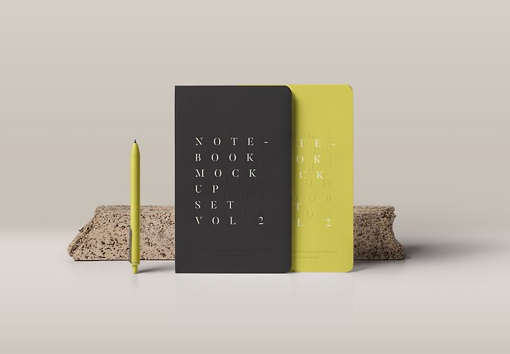 Free Classic Notebook Mockup Psd 1