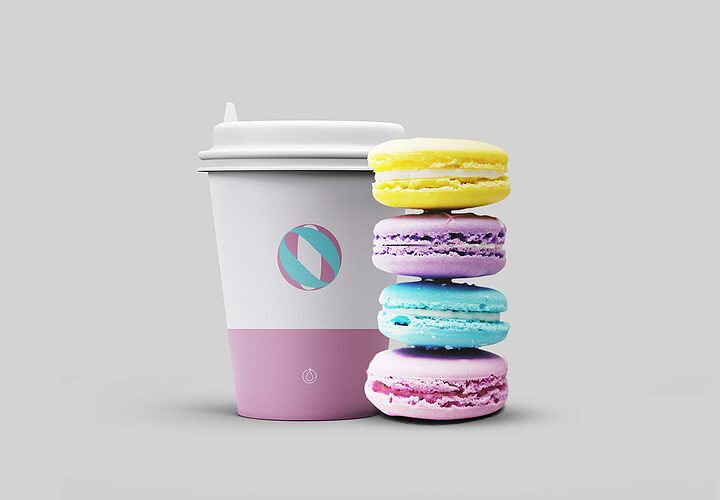 Free Coffee Cup With Cookies Mockup Psd 1