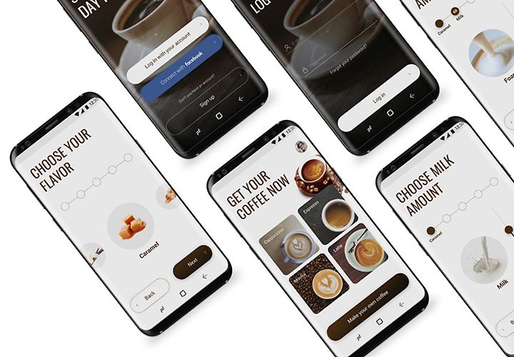 Free Coffee Mobile App Template 1