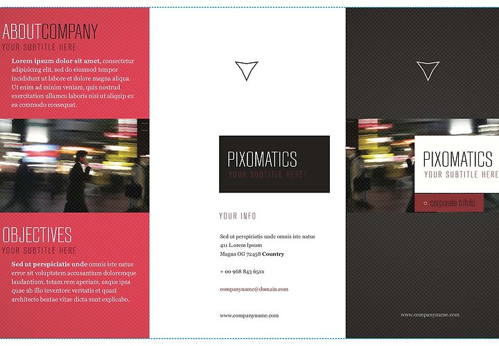 Free Corporate Tri Fold Brochure Template Ai 1