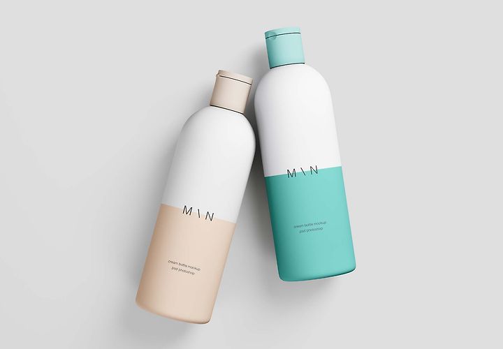 Free Cosmetic Bottles Mockup Psd 1