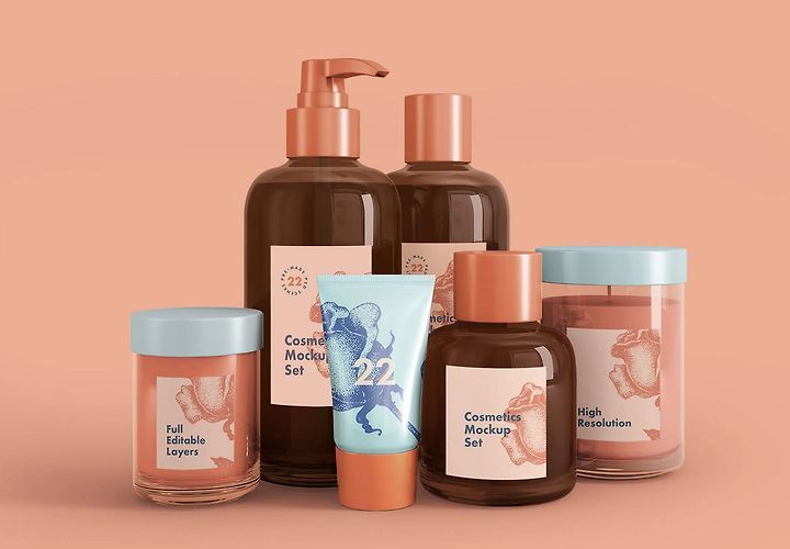 Free Cosmetics Mockups Psd 1