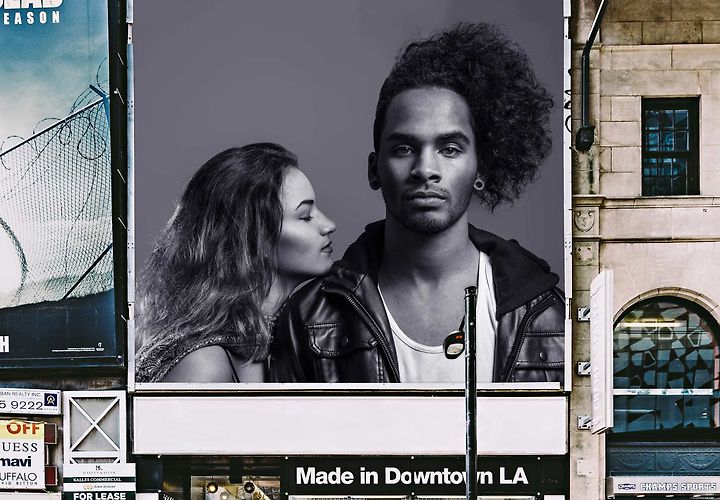 Free Downtown Billboard Mockup 1