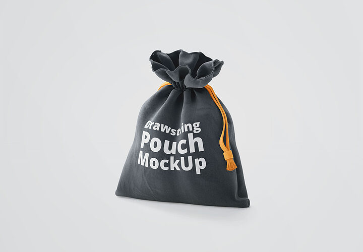 Free Drawstring Bag Mockup 1