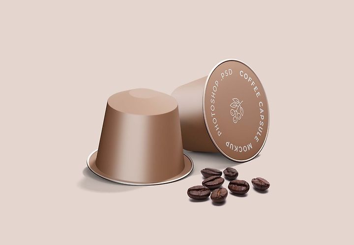 Free Espresso Coffee Capsule Mockup Psd 1