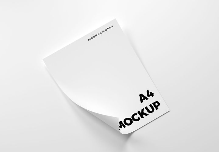 Free Folded A4 Mockup Psd 1