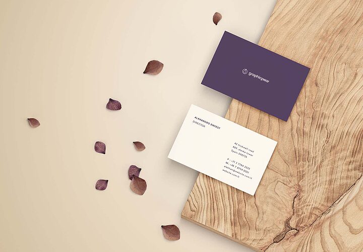 Free Front And Back Business Card Mockup Psd 1