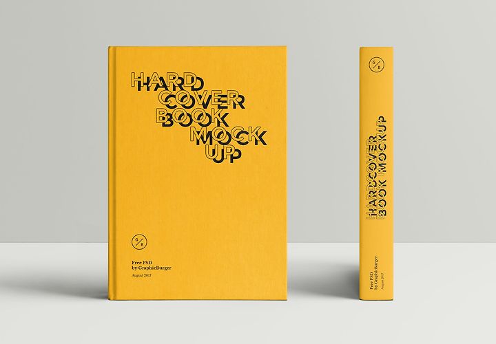 Free Front Hardcover Book Mockup 1