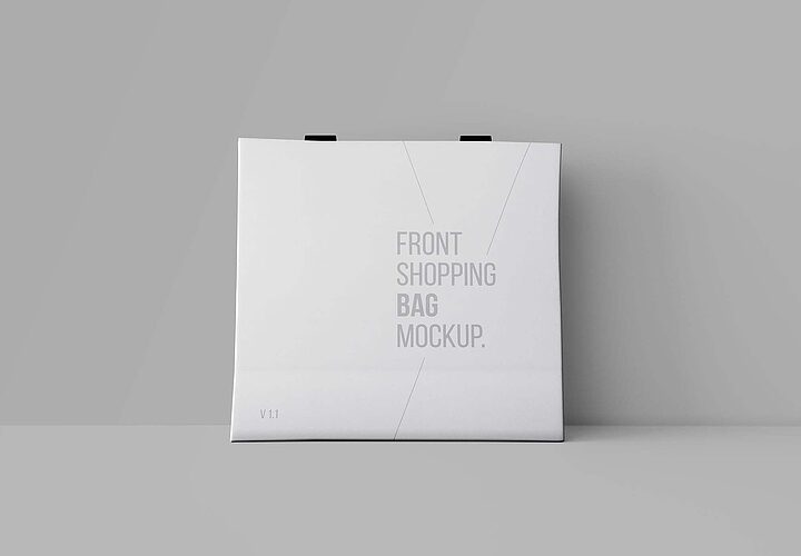 Free Front Shopping Bag Mockup Psd 2 1